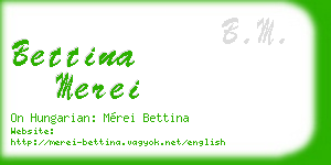 bettina merei business card