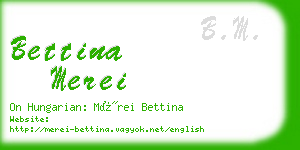 bettina merei business card